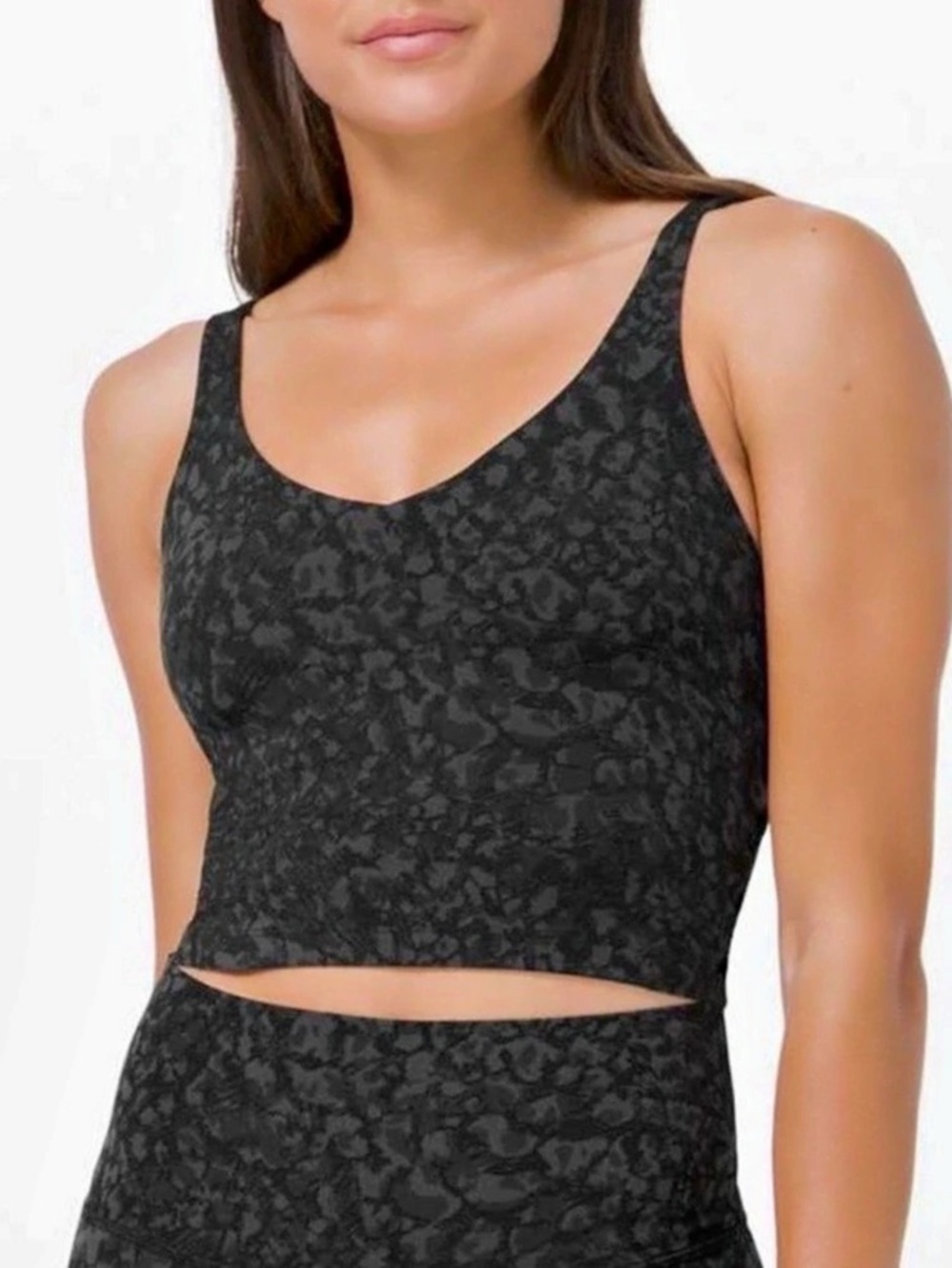 lululemon Align Tank Camp Black Crop Top